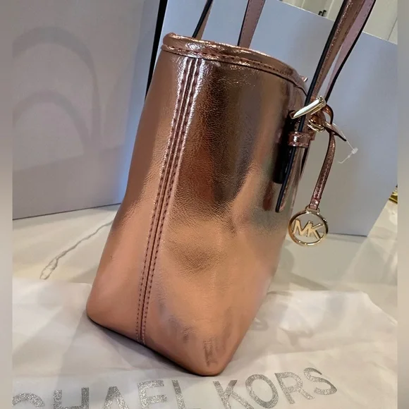 !!! SOLD!!!NWT MICHAEL KORS JET SET TOTE/crossbody & DUSTY - Picture 8 of 11